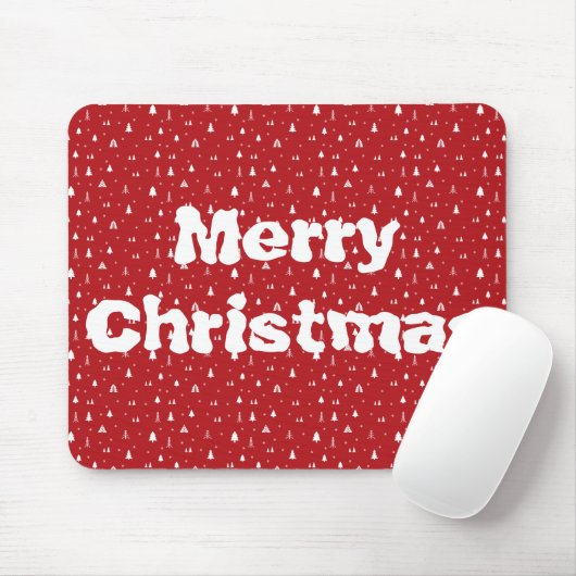 Weihnachtsbäume und Schneeflocken Mousepad (Mit Mouse)