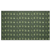 Weihnachtsbäume und Schneeflocken Muster Green ID8 Stoff (Fat Quarter (45,7 x 55,9 cm))