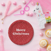 Weihnachtsbäume und Schneeflocken Papier Teller (Party)