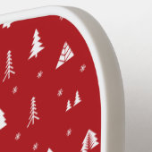 Weihnachtsbäume und Schneeflocken Pickleball Padde Schläger (Linke Seite)