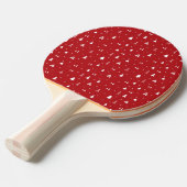 Weihnachtsbäume und Schneeflocken Ping Pong Paddel Tischtennis Schläger (Vorderseite)