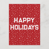 Weihnachtsbäume und Schneeflocken Postkarte (Vorderseite)
