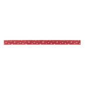 Weihnachtsbäume und Schneeflocken Satin Ribbon Satinband (Vorderseite)