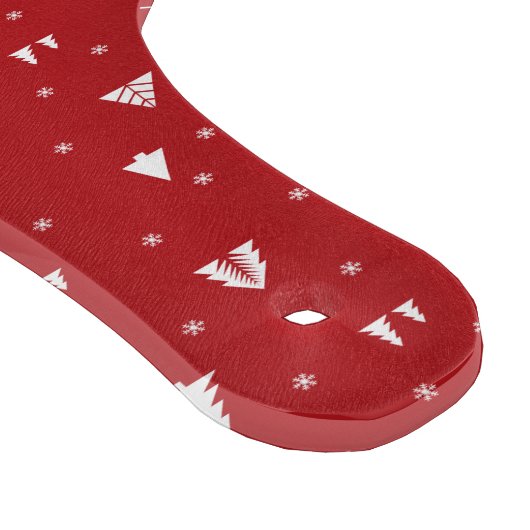 Weihnachtsbäume und Schneeflocken Schneidebrett (Ecke)