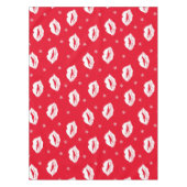 Weihnachtsbäume und Schneeflocken Tischdecke (Vorderseite)