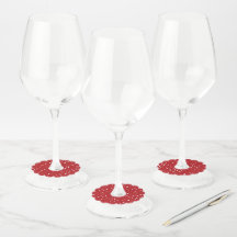 Weihnachtsbäume und Schneeflocken Weingläser