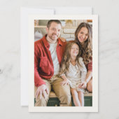 Weihnachtsbäume und Sterne-Foto Feiertagskarte (Rückseite)