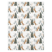 Weihnachtsbäume und Tiger Vintages Muster 2 Tischdecke (Vorderseite)