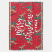 Weihnachtsbäume und Tigermuster Decke (Vorderseite Vertikal)