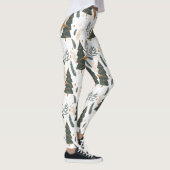 Weihnachtsbäume und Tigermuster Leggings (Rechts)