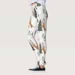 Weihnachtsbäume und Tigermuster Leggings<br><div class="desc">Dieses farbenfrohe Weihnachtsbaummuster im Stil eines Cartoon mit einem anpassbaren Hintergrund gibt Ihnen die Möglichkeit,  die Hintergrundfarben zu ändern. Weihnachten,  Bäume,  Weihnachtstiere und andere Weihnachtssymbole.</div>