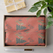 Weihnachtsbäume und Tigermuster Seidenpapier (Geschenk)
