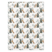 Weihnachtsbäume und Tigermuster Tischdecke (Vorderseite)