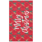 Weihnachtsbäume und Tigermuster Tischdecke (Vorderseite)