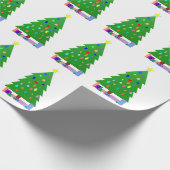 Weihnachtsbäume und Weihnachtsgeschenke Geschenkpapier (Ecke)