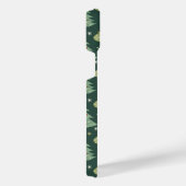 Weihnachtsbäume und Ziermuster iPhone Hülle (Rechte Seite)