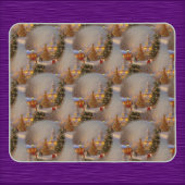 Weihnachtsbäume, urige Dörfer, Schneeglobe Muster Mousepad