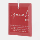 Weihnachtsbäume Verse Glasdekoration Ornament Aus Glas (Vorderseite links)