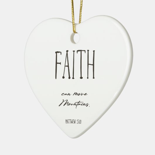 Weihnachtsbäume Verse Glaube Keramik Ornament (Links)