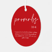 Weihnachtsbäume Verse Metal Ornament (Vorderseite links)