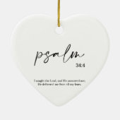 Weihnachtsbäume Verse Psalm Keramik Keramik Ornament (Hinten)