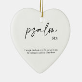 Weihnachtsbäume Verse Psalm Keramik Ornament (Rechts)