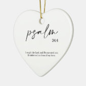 Weihnachtsbäume Verse Psalm Keramik Ornament (Links)