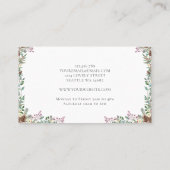 Weihnachtsbäume Visitenkarte (Rückseite)