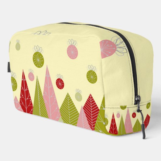 Weihnachtsbäume Waschbeutel (Rechte Ecke)