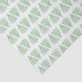 Weihnachtsbäume Wasserfarbe Gold Jahrtausende alt Seidenpapier (Ausschnitt)