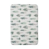 Weihnachtsbäume Wasserfarbe Weihnachtsmuster Badematte (Vorderseite Vertikal)