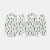 Weihnachtsbäume Wasserfarbe Weihnachtsmuster Geschenkschachtel (Ungefaltet)