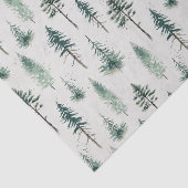 Weihnachtsbäume Wasserfarbe Weihnachtsmuster Seidenpapier (Ausschnitt)