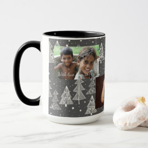 Weihnachtsbäume Weihnachten Snowing Stars Foto Tasse