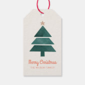 Weihnachtsbäume Weihnachtsbäume Geschenkanhänger (Rückseite)