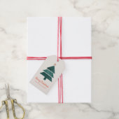 Weihnachtsbäume Weihnachtsbäume Geschenkanhänger (Mit Garn)