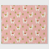 Weihnachtsbäume Weihnachtsbäume Rosa Wrapping Pape Geschenkpapier (Flach)