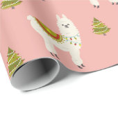 Weihnachtsbäume Weihnachtsbäume Rosa Wrapping Pape Geschenkpapier (Rolleneckpunkt)
