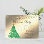 Weihnachtsbäume, Weihnachtsfeiertag im Unternehmen Einladung (Stehend Vorderseite)