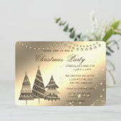 Weihnachtsbäume, Weihnachtsfest im Unternehmen - P Einladung (Stehend Vorderseite)