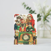 Weihnachtsbäume Weihnachtsfest Postkarte (Stehend Vorderseite)