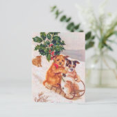 Weihnachtsbäume Weihnachtsfest Postkarte (Stehend Vorderseite)