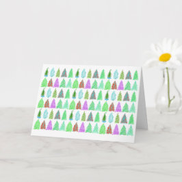 Weihnachtsbaume!Weihnachtskarte Karte