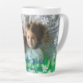 Weihnachtsbäume Weiße Schneeflocken Freude an der Milchtasse (Rechte Ecke)