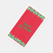 Weihnachtsbäume Weiße Schneeflocken Freude an der  Serviette (Ecke)