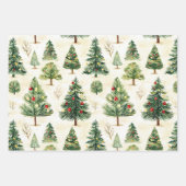 Weihnachtsbaume Whimsical Geschenkpapier Set (Vorderseite 3)