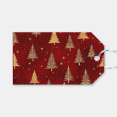 Weihnachtsbäume zum Feiern Geschenkanhänger (Vorderseite (Horizontal))