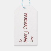 Weihnachtsbäume zum Feiern Geschenkanhänger (Rückseite)