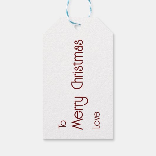 Weihnachtsbäume zum Feiern Geschenkanhänger (Rückseite)