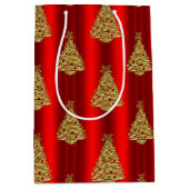 Weihnachtsbäume zum Feiern Mittlere Geschenktüte (Vorderseite)